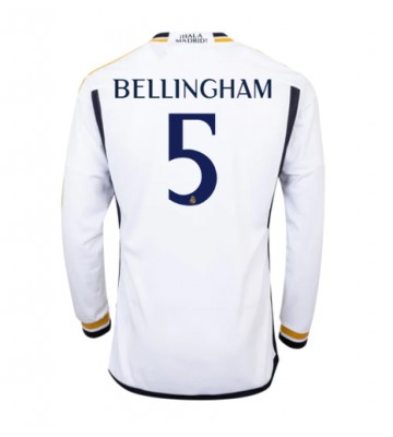 Real Madrid Jude Bellingham #5 Koszulka Podstawowych 2023-24 Długi Rękaw